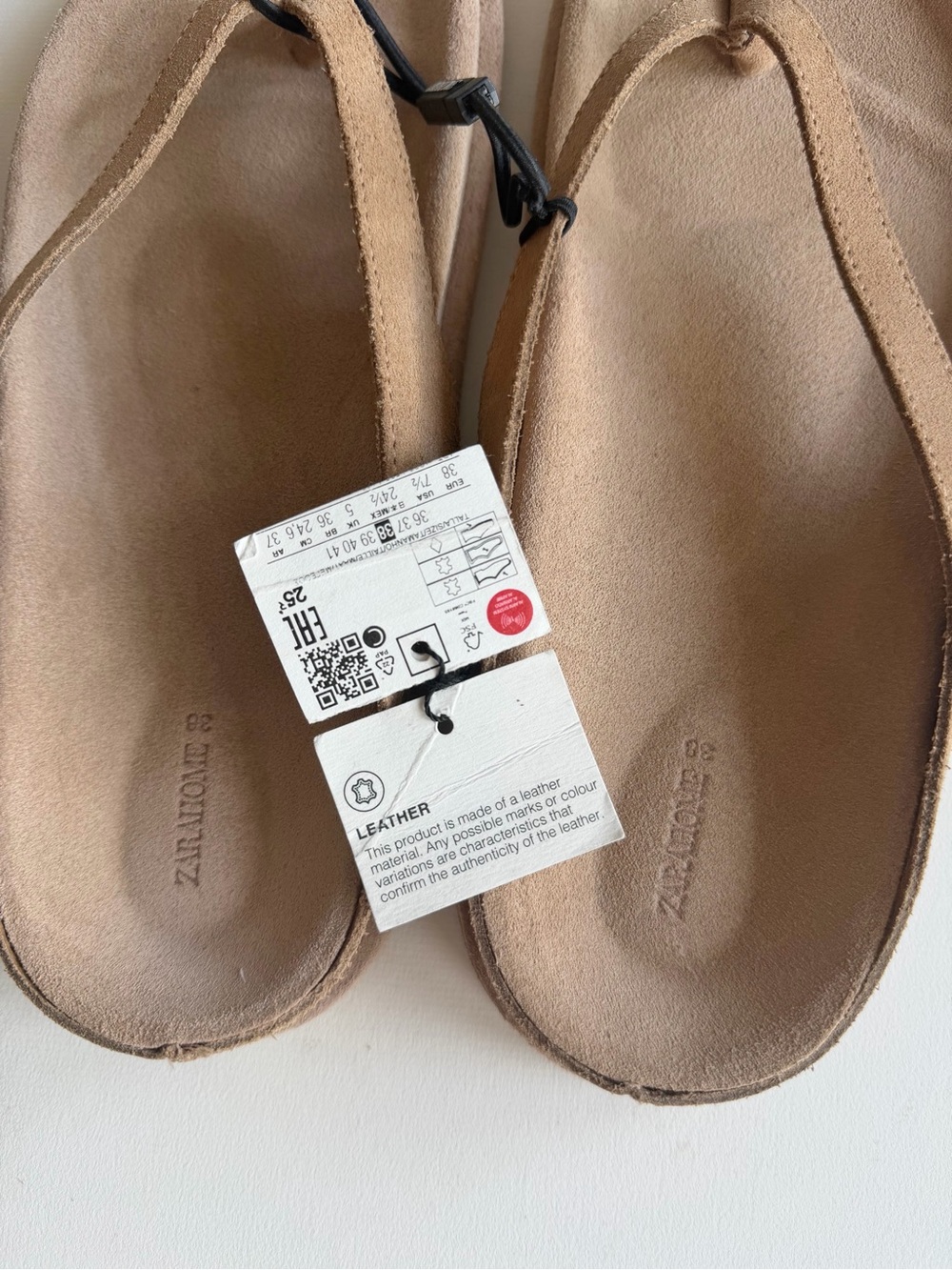 Zara Suede Thong Sandals - Picture 5 of 6